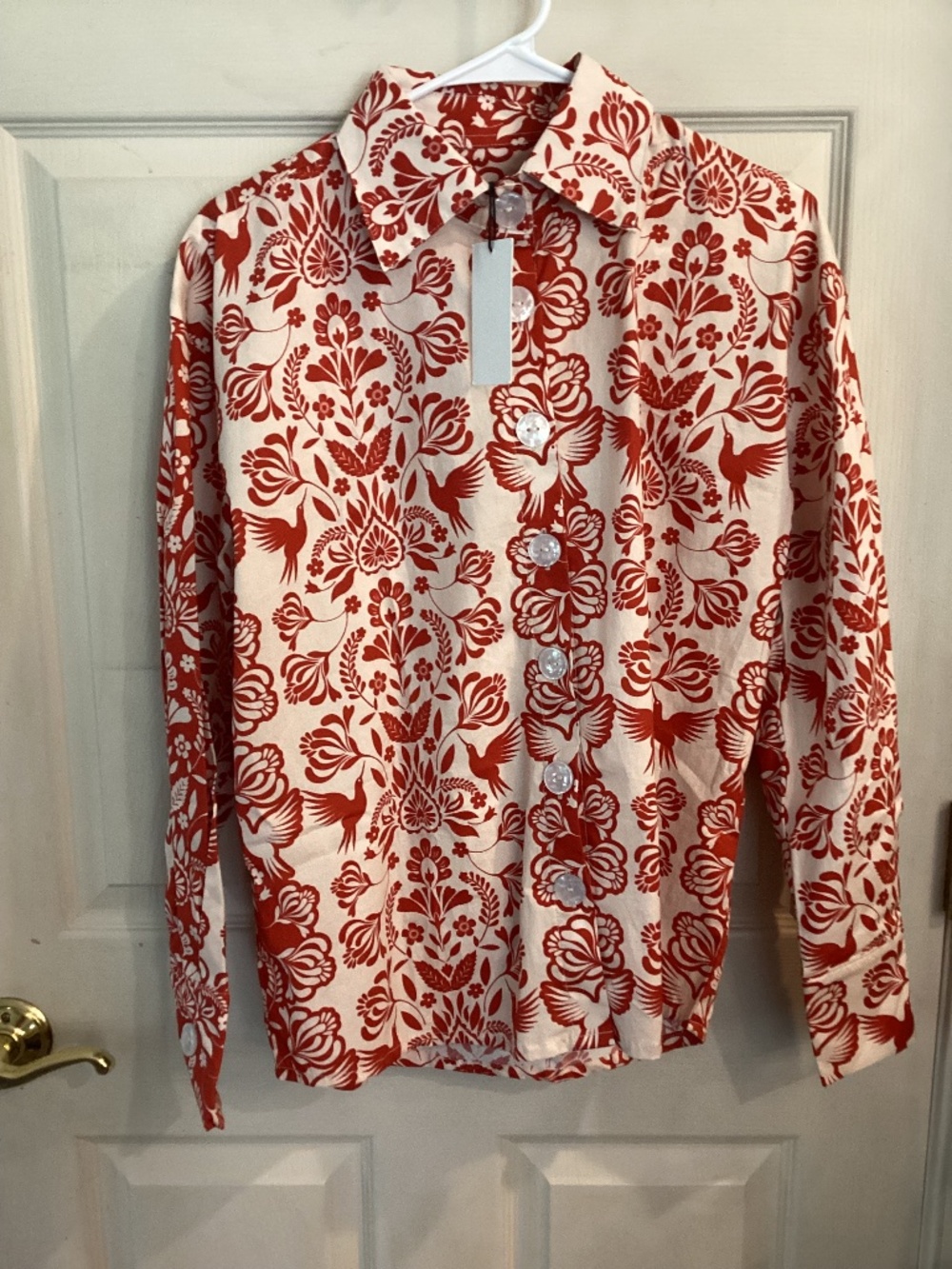 NWT THE LU LU PROJECt. Ceremony long sleeve oversized shirt xs
